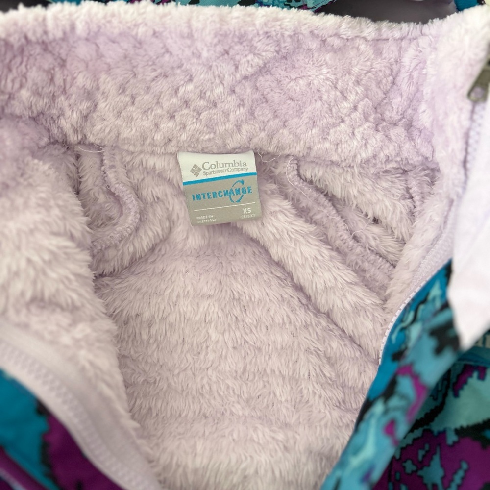 Columbia Blue and Purple Interchangeable Patterned Jacket - Picture 5 of 8